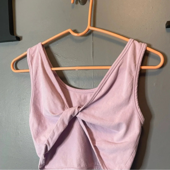 American Eagle lilac purple cropped twist back tank top size medium - Picture 7 of 7